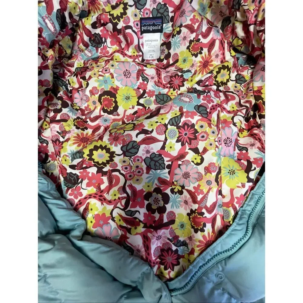 Patagonia Aqua Girls Puffer Coat Size S - 8